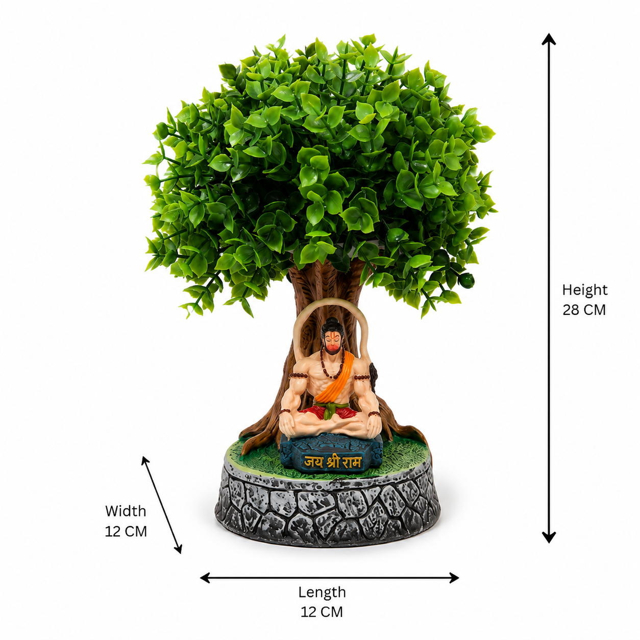 Artificial Bonsai Tree with Lord Hanuman Idol | Lucky Home Decor (2)