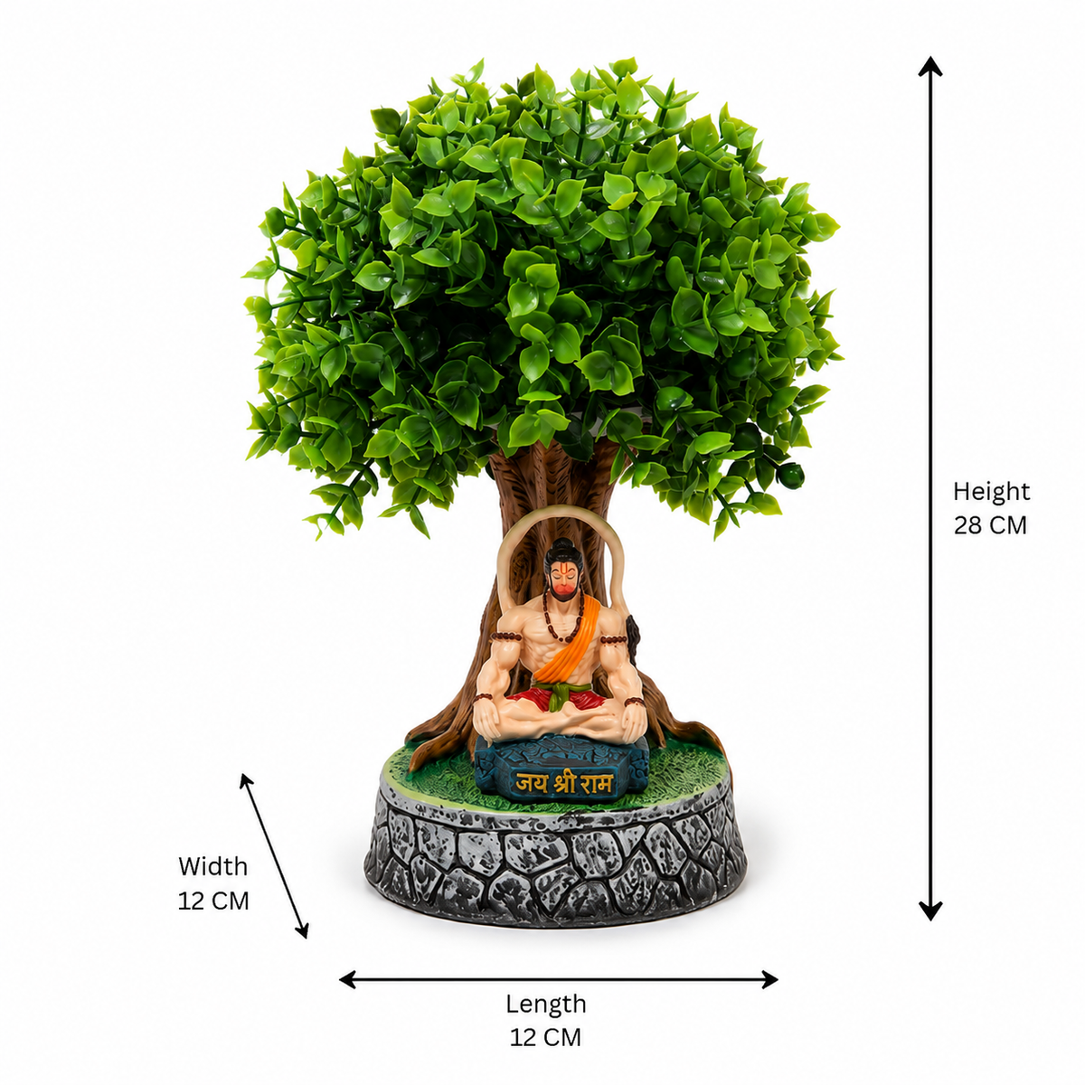 Artificial Bonsai Tree with Lord Hanuman Idol | Lucky Home Decor (2)