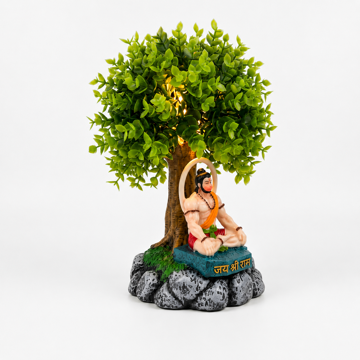 Artificial Bonsai Tree with Lord Hanuman Idol | Lucky Home Decor