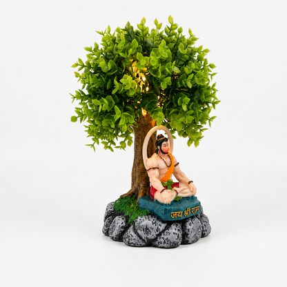 Artificial Bonsai Tree with Lord Hanuman Idol | Lucky Home Decor